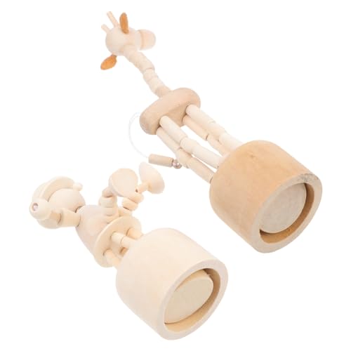 GLSTOY 6 Stück Teiliges Holz DIY bastelset Kreative Holzfiguren für Home Decor und Dekoration von Büro Restaurant Hotel Glatte Oberfläche Sicher für Geschenkidee für Jungen und Mädchen von GLSTOY
