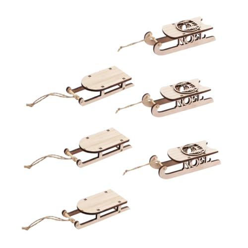 GLSTOY 6 Stück Teiliges Holz-schlitten-dekor DIY Unbemalt Langlebige Holzanhänger für Weihnachtsbaum und Raumdeko Vielseitig Einsetzbar für Wohnzimmer Büro und Festtagsgestaltung GLSTOY 6 Stück Teiliges Holz-schlitten-dekor DIY Unbemalt Langlebige Holzanhänger für Weihnachtsbaum und Raumdeko Vielseitig Einsetzbar für Wohnzimmer Büro und Festtagsgestaltung von GLSTOY