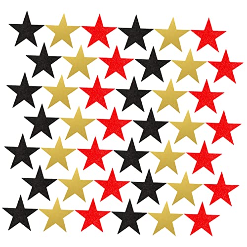 GLSTOY 60 Stück Teiliges Bunte Papier Ausschnitte Wanddekoration Kindergarten Klassenzimmer Pinnwand Basteln Diy Gold Schwarz Rot Kreative Handgeschnittene Muster für Wandgestaltung von GLSTOY