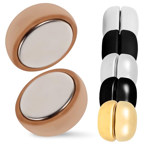 GLSTOY 6Paare Magnetische Hijab Verschlüsse Runde Magnetnadeln für Schals Kleidungsmagnete Stabiler und Sicherer Halt Vielseitig Einsetzbar Strapazierfähiges Material von GLSTOY