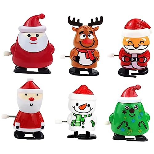 GLSTOY Weihnachts Aufziehspielzeug Set 6er Set Weihnachts Aufziehspielzeug Lustige Weihnachtsmänner Kreatives Für Cartoon Spielzeuge Für Die Weihnachtsfeier Ideal Als Mitgebsel Oder GLSTOY Weihnachts Aufziehspielzeug Set 6er Set Weihnachts Aufziehspielzeug Lustige Weihnachtsmänner Kreatives Für Cartoon Spielzeuge Für Die Weihnachtsfeier Ideal Als Mitgebsel Oder von GLSTOY