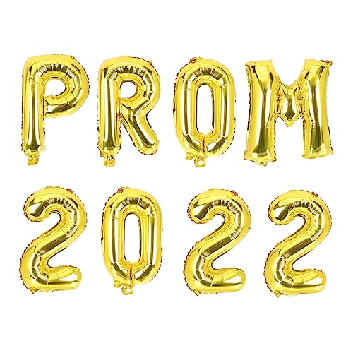 GLSTOY 8 Stück Teiliges Ballonset für Abschlussfeier Goldene Prom Ballons aus Aluminiumfolie Langlebige Partydekoration Kreative Zahlen und Buchstabendesigns für Fotohintergrund und GLSTOY 8 Stück Teiliges Ballonset für Abschlussfeier Goldene Prom Ballons aus Aluminiumfolie Langlebige Partydekoration Kreative Zahlen und Buchstabendesigns für Fotohintergrund und von GLSTOY