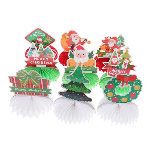 GLSTOY Wabenförmige Papierdekorationen 9-teilig Weihnachtsfeier-Mittelstücke für eine Elegante Weihnachtstisch-Einrichtung GLSTOY Wabenförmige Papierdekorationen 9-teilig Weihnachtsfeier-Mittelstücke für eine Elegante Weihnachtstisch-Einrichtung von GLSTOY