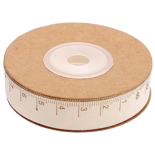 GLSTOY Baumwollband mit Maßskala Geschenkband für DIY Blumenverpackung Handarbeit Natürliche Baumwolle Vielseitig für Dekoration und Basteln von GLSTOY
