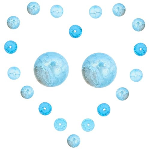 GLSTOY DIY Frosted Agate Beads Handgemachte Schmuckperlen für Armbänder und Lose Perlen für Kreative Bastelprojekte Blau für DIY Schmuckgestaltung GLSTOY DIY Frosted Agate Beads Handgemachte Schmuckperlen für Armbänder und Lose Perlen für Kreative Bastelprojekte Blau für DIY Schmuckgestaltung von GLSTOY