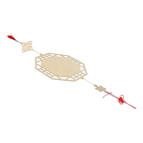 GLSTOY DIY Holz Anhänger Oktagonal Vintage Stil Wanddeko Leicht Montierbar Originelles Bastelset Für Kindergarten Klassenzimmer Flur Wandgestaltung von GLSTOY