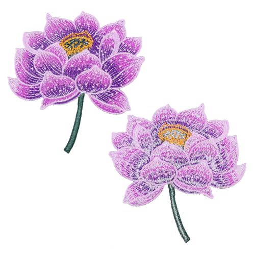 GLSTOY Ethnischer Bestickter Lotus Bügelflicken Großer Blumenaufnäher Farbecht für Kleidung Taschen Hüte DIY Textildeko Repariert GLSTOY Ethnischer Bestickter Lotus Bügelflicken Großer Blumenaufnäher Farbecht für Kleidung Taschen Hüte DIY Textildeko Repariert von GLSTOY