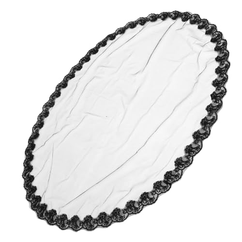 GLSTOY Geisterbraut Kopfschmuck Brautschleier Brautkostüm Accessoires Schwarze Schleier Für Bräute Halloween Hochzeitsschleier Halloween Kostüme Accessoires Brautschleier von GLSTOY