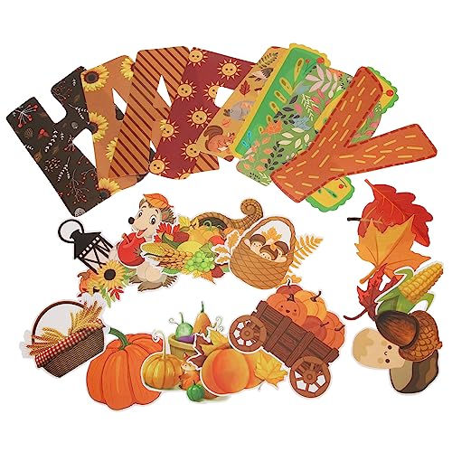 GLSTOY Herbstliche Thanksgiving Papier Ausschnitte Bunte Pinnwand Deko für Party und Klassenzimmer Vielfältige Cutouts mit Perfekter Verarbeitung Herbstliche Themen Dekoration GLSTOY Herbstliche Thanksgiving Papier Ausschnitte Bunte Pinnwand Deko für Party und Klassenzimmer Vielfältige Cutouts mit Perfekter Verarbeitung Herbstliche Themen Dekoration von GLSTOY