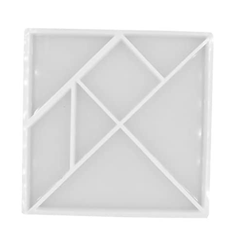 GLSTOY Jigsaw Puzzle Silikonform für DIY Kristall Epoxidharz Gießen Lebensmittelecht Flexibel und Langlebig Kreative Bastel Gießform für Tangram Kunstwerke von GLSTOY