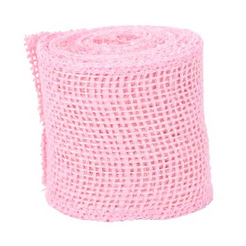 GLSTOY Jute Burlap Band Rolle Breit Natürliche Vielseitige Weihnachtsdekoration Bastelband für Geschenkverpackung Kränze Hochzeiten Umweltfreundlich und Handlich von GLSTOY