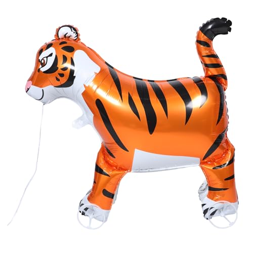 GLSTOY Laufender Tierballon: Freistehender Tiger-folienballon Mit Rädern – Aufblasbare Tiger-dekoration Für Kindergeburtstage, Party-dekoration Zum Thema Tier GLSTOY Laufender Tierballon: Freistehender Tiger-folienballon Mit Rädern – Aufblasbare Tiger-dekoration Für Kindergeburtstage, Party-dekoration Zum Thema Tier von GLSTOY