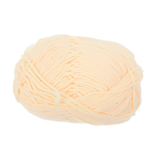 GLSTOY Milchbaumwolle Garn Fach Handgesponnenes Strickgarn für Pullover Mützen Schals Weiches Warmes Baumwollgarn zum Häkeln und DIY in Beige Gelb GLSTOY Milchbaumwolle Garn Fach Handgesponnenes Strickgarn für Pullover Mützen Schals Weiches Warmes Baumwollgarn zum Häkeln und DIY in Beige Gelb von GLSTOY