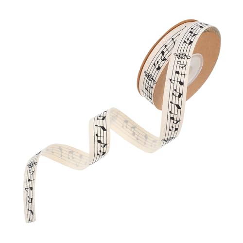 GLSTOY Musik Baumwollband Bedruckt Geschenkverpackung Band für Blumensträuße DIY Schleifen Basteln Party Dekoration Langlebiges Stoffband GLSTOY Musik Baumwollband Bedruckt Geschenkverpackung Band für Blumensträuße DIY Schleifen Basteln Party Dekoration Langlebiges Stoffband von GLSTOY