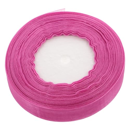 GLSTOY Organza Schleifenband Transparentes Hochzeits und Dekorationsband Lila für DIY Basteln Geschenkverpackung und Partydekoration von GLSTOY