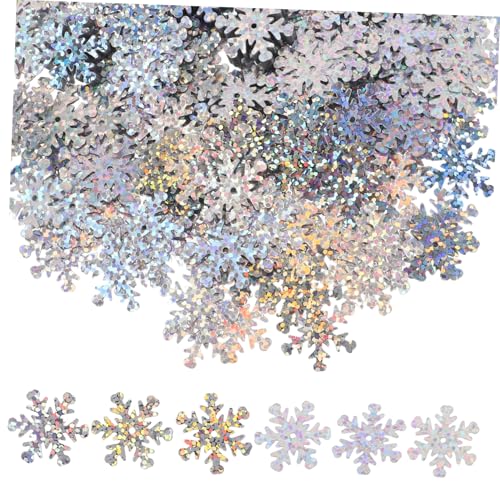 GLSTOY 30g Schneeflocken Pailletten Für Weihnachtsdekorationen Funkelnde Konfetti Für Bastelprojekte Kleidung Und Festliche Anlässe Irideszente Bastelmaterialien Für Winterornamente von GLSTOY
