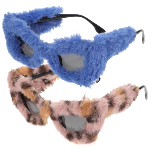 GLSTOY 2stücke Plüsch Sonnenbrillen Für Partys Lustige Kostüm Accessoires Mit Komfort Und Haltbarkeit Für Geburtstagsfeiern Festivals Und Besondere Anlässe Für Erwachsene von GLSTOY