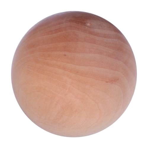 GLSTOY Runde Holzkugel Holz Unfertige DIY Kugel für Bastelprojekte zum Bemalen und Dekorieren Hochwertige Holzperlen für Kunsthandwerk und Spielzeuggestaltung von GLSTOY
