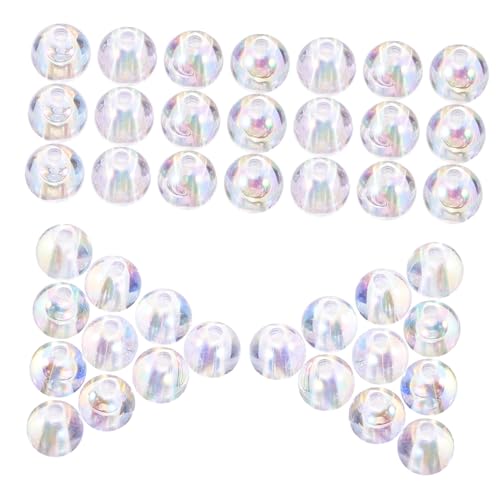 GLSTOY Transparente Runde Acryl Perlen Feine Spacer Beads mit Glatte Oberfläche für DIY Armbänder Halsketten und Schmuckherstellung für Vielseitiges Basteln GLSTOY Transparente Runde Acryl Perlen Feine Spacer Beads mit Glatte Oberfläche für DIY Armbänder Halsketten und Schmuckherstellung für Vielseitiges Basteln von GLSTOY