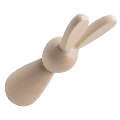 GLSTOY Unbemalte Kleine Holzfiguren DIY Natürliche Leichte Holzhasen zum Bemalen Kreative Unvollendete Holz Deko für Gestaltung Robustes Material für Wohnraumgestaltung GLSTOY Unbemalte Kleine Holzfiguren DIY Natürliche Leichte Holzhasen zum Bemalen Kreative Unvollendete Holz Deko für Gestaltung Robustes Material für Wohnraumgestaltung von GLSTOY