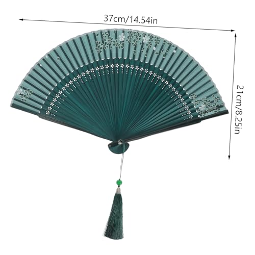 GLSTOY Vintage Chinesischer Faltbarer Handfächer aus Holz mit Orientalischem Blumenmuster Leicht Tragbar und Dekorativ als Geschenk Tanzrequisit für Traditionelle Kleidung GLSTOY Vintage Chinesischer Faltbarer Handfächer aus Holz mit Orientalischem Blumenmuster Leicht Tragbar und Dekorativ als Geschenk Tanzrequisit für Traditionelle Kleidung von GLSTOY