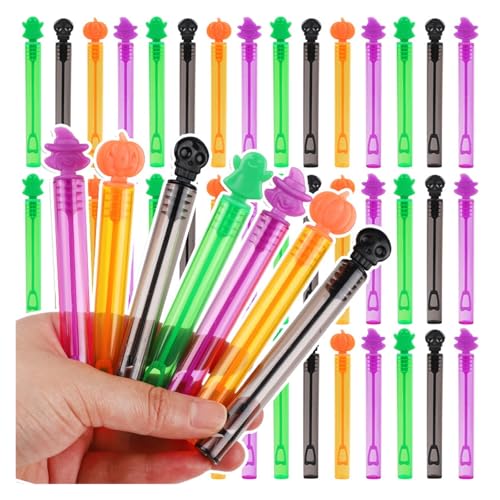 36 Stück Halloween-Seifenflaschen mit Seifenblasen, for Kinder, Süßes oder Saures, Geschenk, Spielzeug, Partyzubehör, Kürbisgeist-Design, Leere Tube, Zauberstab, Keine Blase 36 Stück Halloween-Seifenflaschen mit Seifenblasen, for Kinder, Süßes oder Saures, Geschenk, Spielzeug, Partyzubehör, Kürbisgeist-Design, Leere Tube, Zauberstab, Keine Blase von GLSZNQO