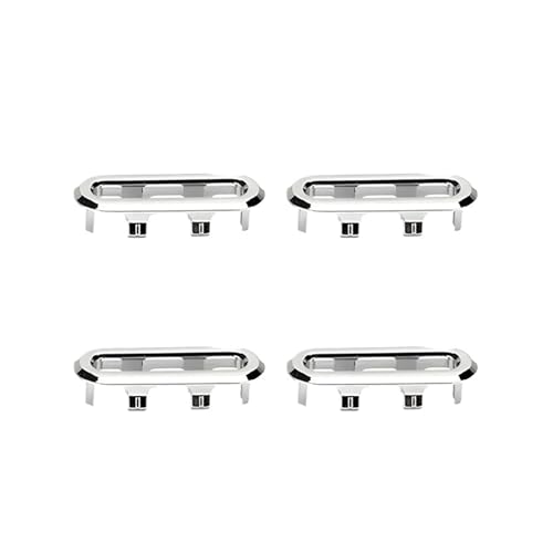 4/1 Stück Spülbecken-Überlaufring, Abflussabdeckung, Ersatz for Badezimmer, Küchenspüle, Waschbeckenverkleidung, Überlaufabdeckung, Locheinsatz, runde Kappen(Style G-4PCS) von GLSZNQO