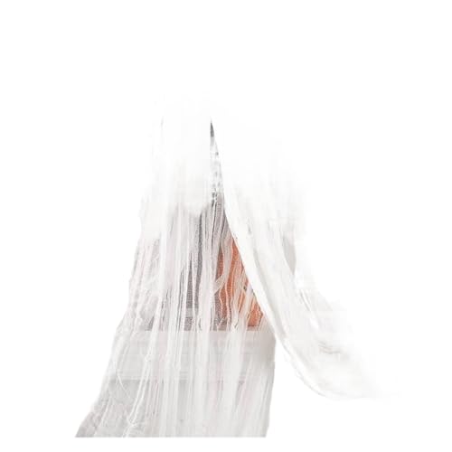 76x183cm Halloween Dekorationen Schwarz Gruseliges Gazetuch Fenster Tischtürnetz Gruselige Kostümparty Spukhaus Wanddekor(Colored) von GLSZNQO