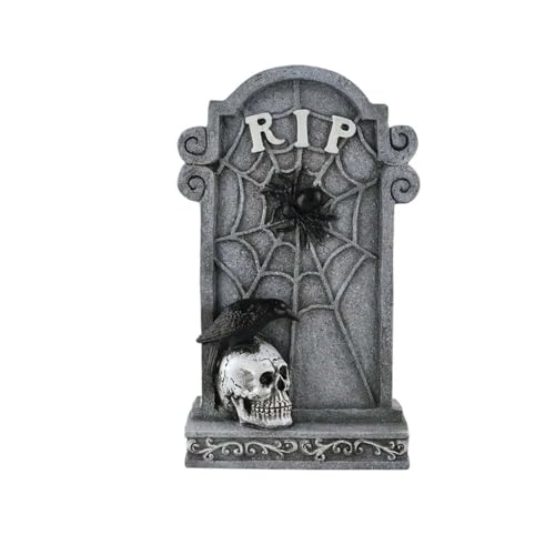 GLSZNQO 2025 Neu, Horror Grabstein Ornament Ornament Grabstein Hof Outdoor Garten Dekoration(A) von GLSZNQO