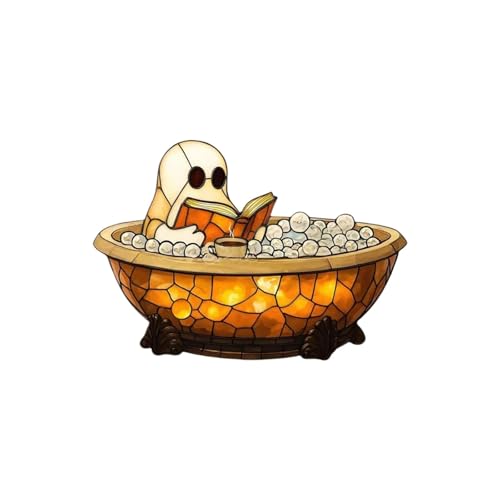 GLSZNQO Bubble Bath Lampe Halloween Bubble Nachtlicht Dekor Ornamente Ghost-Bubble Bath Lampe Halloween Bubble Nachtlicht Dekor von GLSZNQO