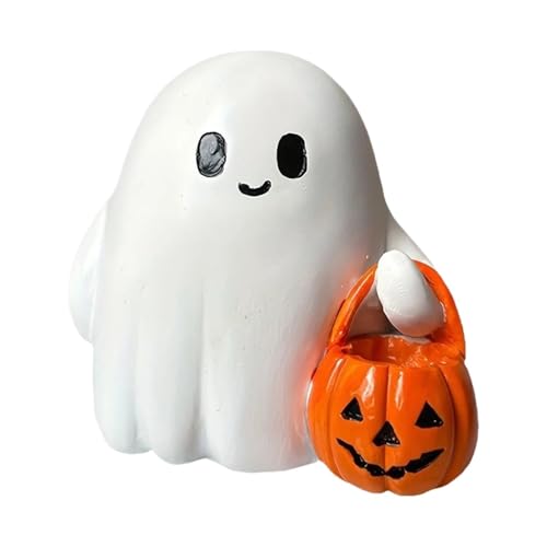 GLSZNQO Halloween-Geisterfigur, gruselige Geisterstatue aus Kunstharz, Halloween-Geisterstatue for Halloween-Dekorationen, Heimdekoration(No Light) von GLSZNQO