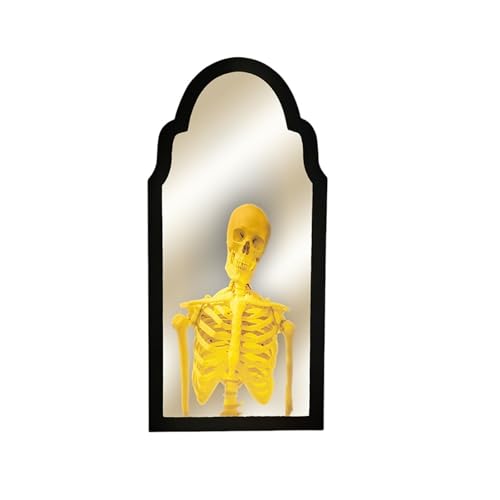 GLSZNQO Halloween-Geisterspiegel-Nachtlicht, süßes Halloween-Wohnaccessoire, gruseliges Halloween-Hologramm-Geist, Hallowmas-Dekor, 35/50 cm(P 50x28cm) von GLSZNQO