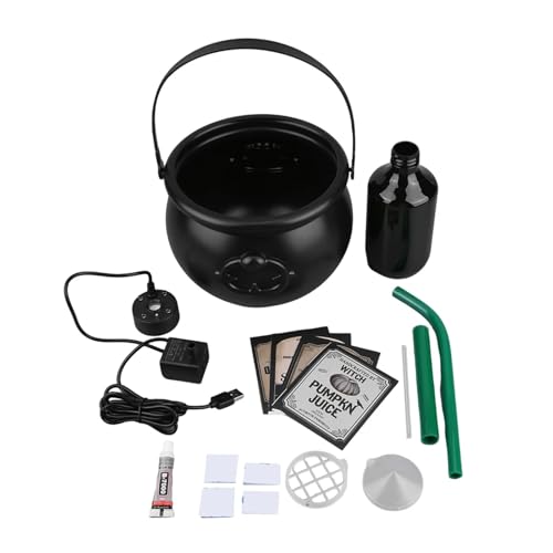 GLSZNQO Halloween Hexenkessel Diffusor Halloween Dekor Sprudelnder Topf Spukhaus Gruselige Party Supplies Feiertagsdekorationen Requisite(19.5cm) von GLSZNQO