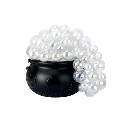 GLSZNQO Leuchtender Halloween-Blubbernder Kessel, Dekoration, Kunststoff, lila Licht, sprudelnder Topf, Ornament, DIY, Retro, Bonbonglas, Wohnzimmer(M) von GLSZNQO