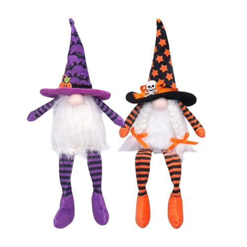 GLSZNQO Set aus Zwei Halloween-Gnomenpuppen aus Stoff. Das gesichtslose Design verleiht der Heim- und Partydekoration Laune und Charme. GLSZNQO Set aus Zwei Halloween-Gnomenpuppen aus Stoff. Das gesichtslose Design verleiht der Heim- und Partydekoration Laune und Charme. von GLSZNQO