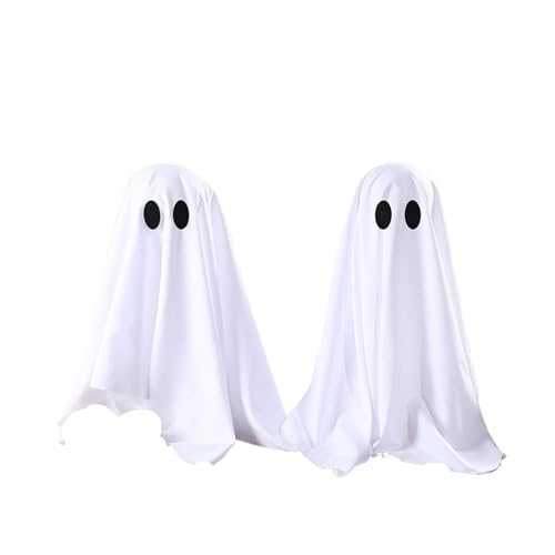 Gruselige Geister mit Lichterketten – Gruseliger Geist for Halloween-Dekoration, Partys im Innenbereich, Zuhause, Tisch, Zimmer, Küche und Kamindekoration(2pcs with Light) von GLSZNQO