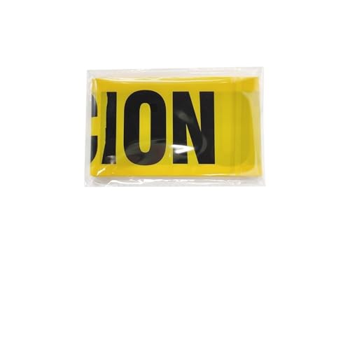 Halloween-Warnband-Zeichen, Banner, Halloween-Party-Requisiten, Fenster-Requisite, Gefahren-Warnlinie, Halloween-Party-Dekoration, Zubehör(D 7.6x915cm) von GLSZNQO