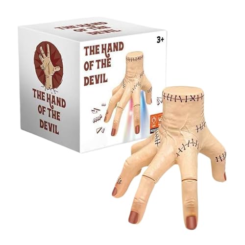 Krabbelnde Hand mit Sound-Licht, gefälschte Hand, Requisite, Spukhaus, Halloween-Dekorationen von GLSZNQO