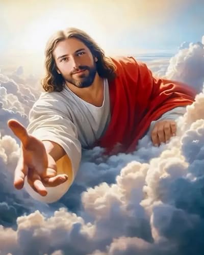 GLTEYACO Kreuzstich Vorgedruckt Set Religiöser Mann Jesus 11CT Kreuzstich Stickpackungen DIY Stickbilder für Anfänger Home Decor-40x50 cm GLTEYACO Kreuzstich Vorgedruckt Set Religiöser Mann Jesus 11CT Kreuzstich Stickpackungen DIY Stickbilder für Anfänger Home Decor-40x50 cm von GLTEYACO