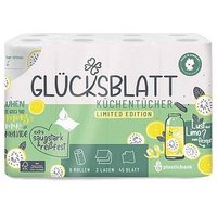 GLÜCKSBLATT Küchenrollen Lemonade 3-lagig, 8 Rollen von GLÜCKSBLATT