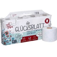 GLÜCKSBLATT Toilettenpapier samtweich 4-lagig, 8 Rollen von GLÜCKSBLATT
