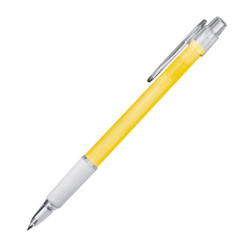 Kugelschreiber Set mit Gummimanschette - 20 Stück - Kugelschreiber in der Farbe gelb von GM-IT
