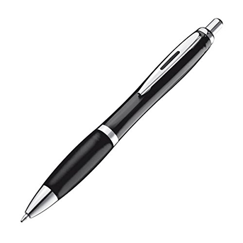 Kugelschreiber Set mit Metallclip - 50 Stück - Kugelschreiber in der Farbe schwarz + GM-IT Kugelschreiber von GM-IT