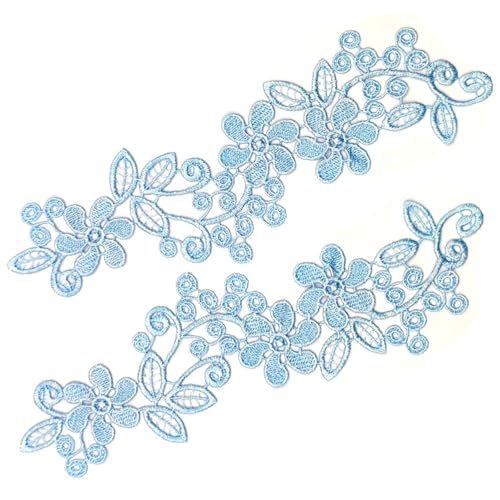 1 Paar Elegante Blumenspitzenapplikation Braut Hochzeitsverzerrung Applikationen Für Hochzeitskleidendekorationen von GMBYLBY