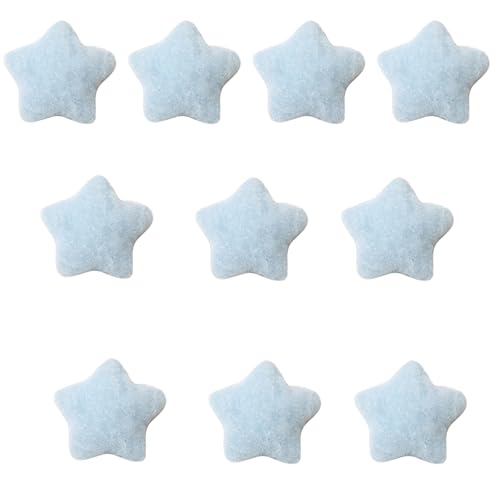 10 Stück Stern-Aufnäher zum Aufnähen, Plüsch-Applikationen, Bastelzubehör für Haarnadeln, Scrapbooking, Schuhe, Dekorationen, Plüsch-Applikationen zum Aufnähen, dekorative Applikationen für Schuhe von GMBYLBY
