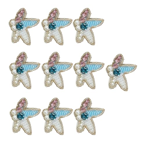 10 x Meeresbewohner zum Aufnähen, Applikation, künstliche Perlen, Strass, Perlen, zum Aufnähen, für Kleidung, Jacken 10 x Meeresbewohner zum Aufnähen, Applikation, künstliche Perlen, Strass, Perlen, zum Aufnähen, für Kleidung, Jacken von GMBYLBY
