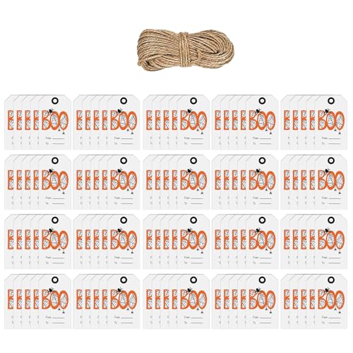 100pcs Halloween Hanging Etiketten Mit 65.61ft String Für Die Gegenwärtige Box Candy Bag Cupcake Top Decoration Dekorative Papier 100pcs Halloween Hanging Etiketten Mit 65.61ft String Für Die Gegenwärtige Box Candy Bag Cupcake Top Decoration Dekorative Papier von GMBYLBY