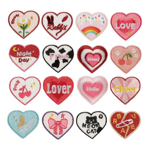 16 Stück stilvolle bestickte Stoffflicken, kreative Mode-Patches, Nähflicken für Kinderkleidung, Reparaturen 16 Stück stilvolle bestickte Stoffflicken, kreative Mode-Patches, Nähflicken für Kinderkleidung, Reparaturen von GMBYLBY