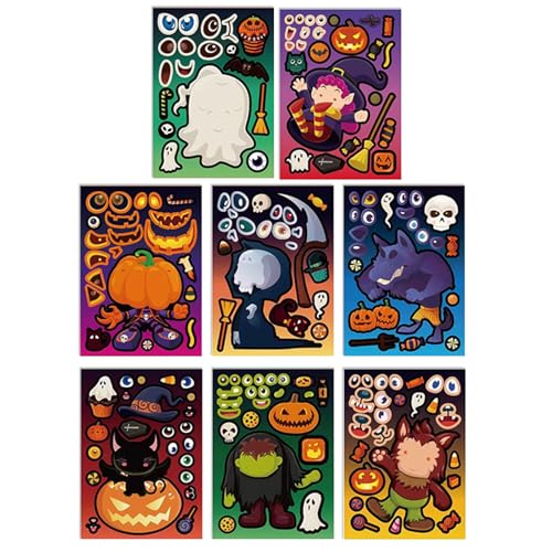 16.02.24/32 PCs Selbstklebende Aufkleber Halloween Kürbisse Skelett Halloween Dekorationen 16.02.24/32 PCs Selbstklebende Aufkleber Halloween Kürbisse Skelett Halloween Dekorationen von GMBYLBY
