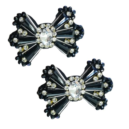 2 x Aufnäher mit Strasssteinen, Schleifen, dekorative Flicken für Kleidung, Haarnadeln, Broschen 2 x Aufnäher mit Strasssteinen, Schleifen, dekorative Flicken für Kleidung, Haarnadeln, Broschen von GMBYLBY